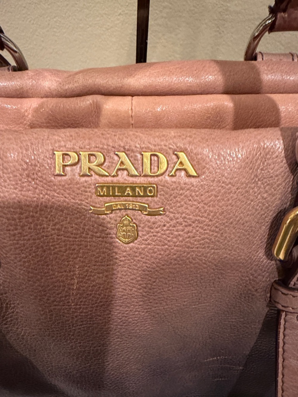 Prada Glace Calf Ombré Bauletto Bag - Picture 2 of 12